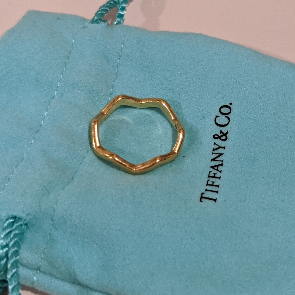 Tiffany 18K Gold YG Paloma Picasso Zig Zag Ring